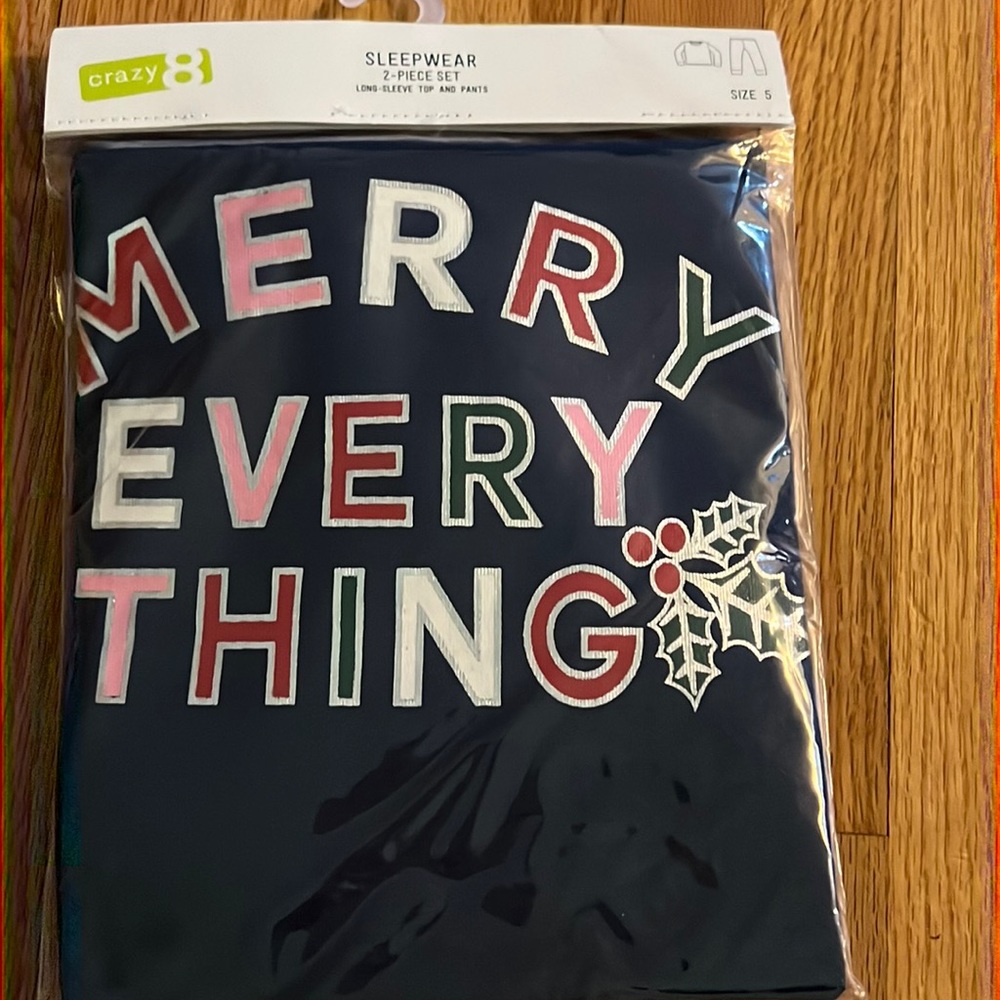 Girl Christmas pjs brand new - crazy 8
